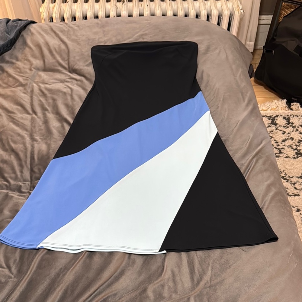 Express, Cute Black and Blue Strapless Women's Dress. Size 11/12.